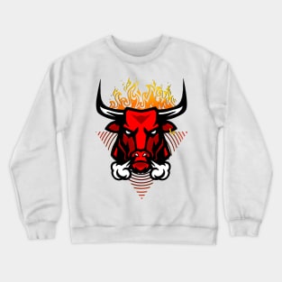 The Raging Bull of Fire Crewneck Sweatshirt